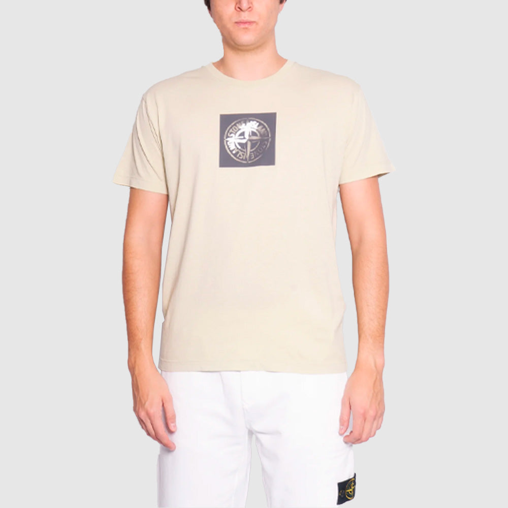 T-shirt en Coton à Imprimé Compass