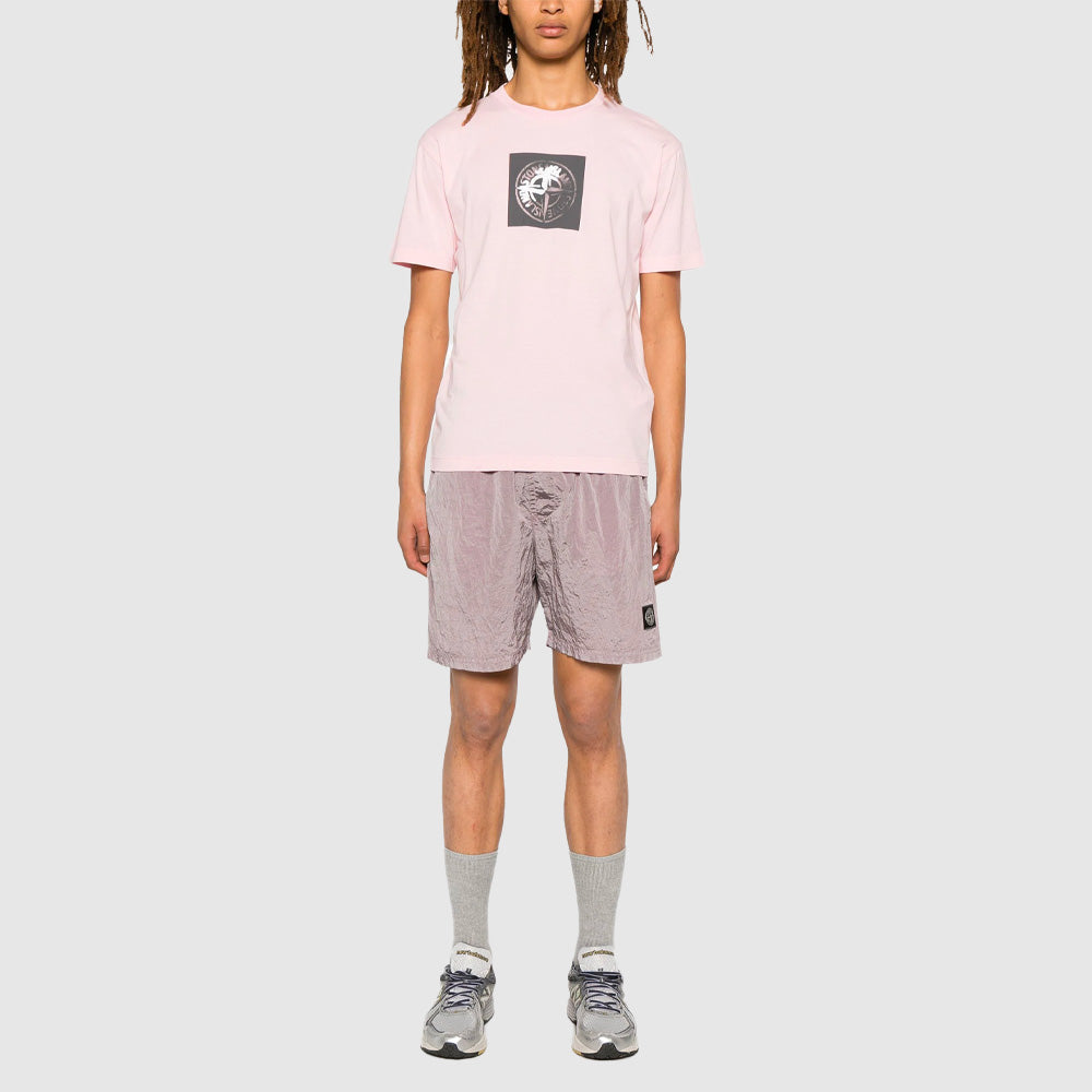 T-shirt en Coton à Imprimé Compass